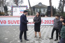 Xudat şəhərində Heydər Əliyev adına mədəniyyət və istirahət parkı əsaslı təmirdən sonra istifadəyə verilib (FOTO)