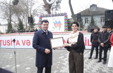 Xudat şəhərində Heydər Əliyev adına mədəniyyət və istirahət parkı əsaslı təmirdən sonra istifadəyə verilib (FOTO)