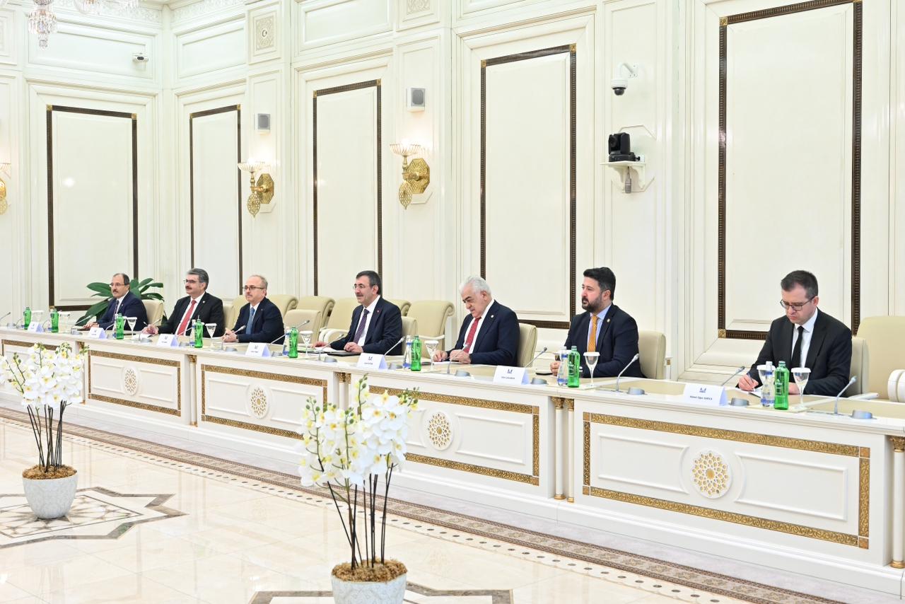 Sahibə Qafarova Türkiyənin Vitse-prezidenti Cevdet Yılmazla görüşüb (FOTO)