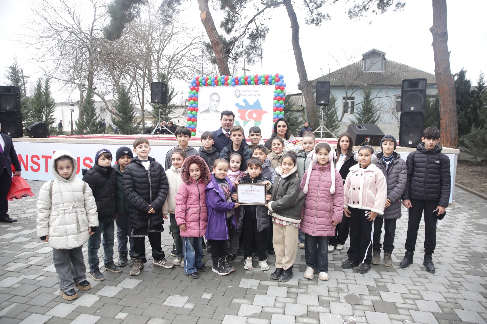 Xudat şəhərində Heydər Əliyev adına mədəniyyət və istirahət parkı əsaslı təmirdən sonra istifadəyə verilib (FOTO)