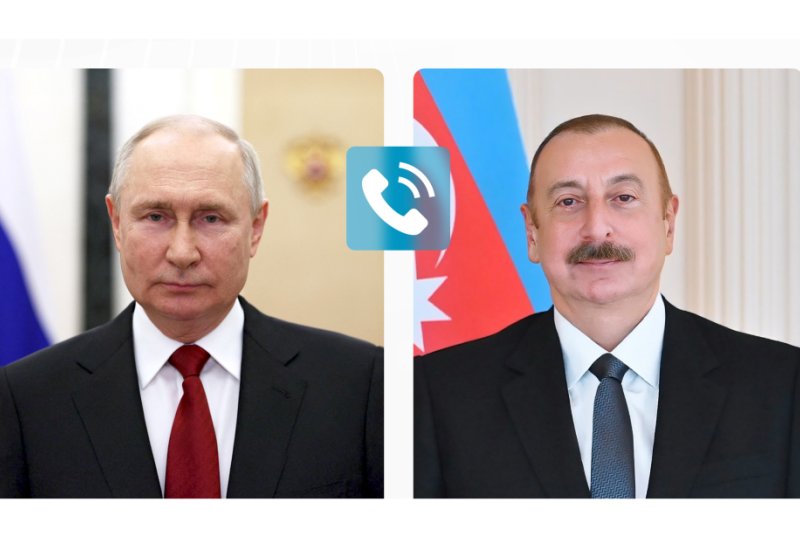 Vladimir Putin Prezident İlham Əliyevə zəng edib