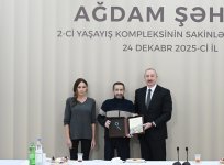 Prezident İlham Əliyev və Birinci xanım Mehriban Əliyeva Ağdamda 2-ci yaşayış kompleksinin açılışında iştirak edib və sakinlərlə görüşüblər (FOTO/VİDEO) (YENİLƏNİB-3)