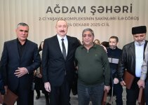 Prezident İlham Əliyev və Birinci xanım Mehriban Əliyeva Ağdamda 2-ci yaşayış kompleksinin açılışında iştirak edib və sakinlərlə görüşüblər (FOTO/VİDEO) (YENİLƏNİB-3)