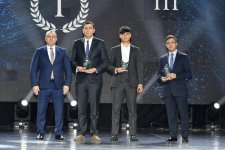 Heydər Əliyev Fondunun vitse-prezidenti Leyla Əliyeva və Bakı Media Mərkəzinin rəhbəri Arzu Əliyeva ilin idman yekunları ilə bağlı qala mərasimində iştirak ediblər (FOTO)