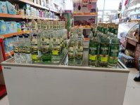 Saxta alkoqollu içki satan marketlər aşkarlanıb (FOTO)