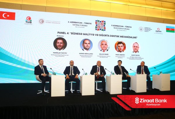 Ziraat Bank Azərbaycan II Azərbaycan–Türkiyə İnvestisiya Forumunun baş sponsorlarından biri oldu (FOTO)