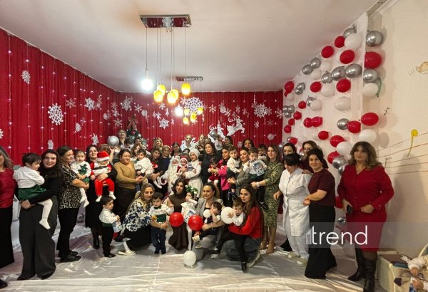 Bakıda 1 saylı körpələr evində Yeni il şənliyi keçirilib (FOTO)