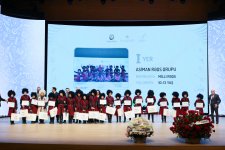 Leyla Əliyeva və Alena Əliyeva Uşaq İncəsənət Festivalının yekun mükafatlandırma mərasimində iştirak ediblər (FOTO)