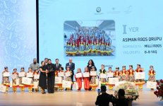 Leyla Əliyeva və Alena Əliyeva Uşaq İncəsənət Festivalının yekun mükafatlandırma mərasimində iştirak ediblər (FOTO)