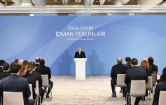 Prezident İlham Əliyev 2025-ci ilin idman yekunlarına həsr olunan mərasimdə iştirak edib (FOTO/VİDEO) (YENİLƏNİB)