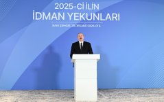Prezident İlham Əliyev 2025-ci ilin idman yekunlarına həsr olunan mərasimdə iştirak edib (FOTO/VİDEO) (YENİLƏNİB)