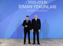 Prezident İlham Əliyev 2025-ci ilin idman yekunlarına həsr olunan mərasimdə iştirak edib (FOTO/VİDEO) (YENİLƏNİB)