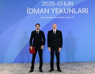 Prezident İlham Əliyev 2025-ci ilin idman yekunlarına həsr olunan mərasimdə iştirak edib (FOTO/VİDEO) (YENİLƏNİB)