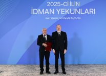 Prezident İlham Əliyev 2025-ci ilin idman yekunlarına həsr olunan mərasimdə iştirak edib (FOTO/VİDEO) (YENİLƏNİB)