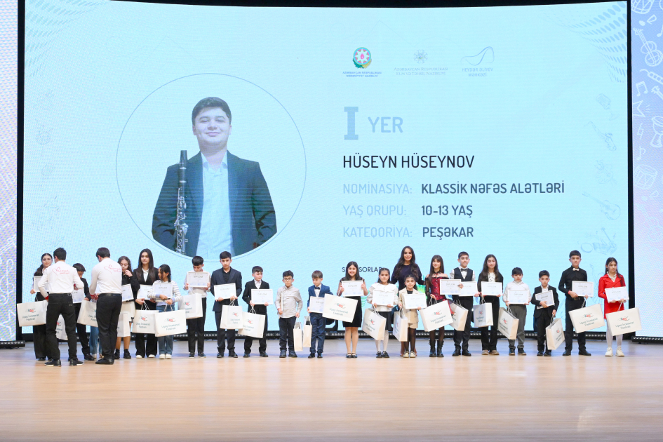 Leyla Əliyeva və Alena Əliyeva Uşaq İncəsənət Festivalının yekun mükafatlandırma mərasimində iştirak ediblər (FOTO)