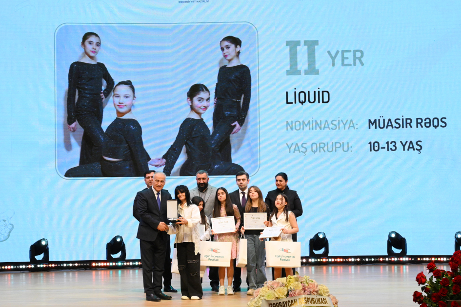 Leyla Əliyeva və Alena Əliyeva Uşaq İncəsənət Festivalının yekun mükafatlandırma mərasimində iştirak ediblər (FOTO)