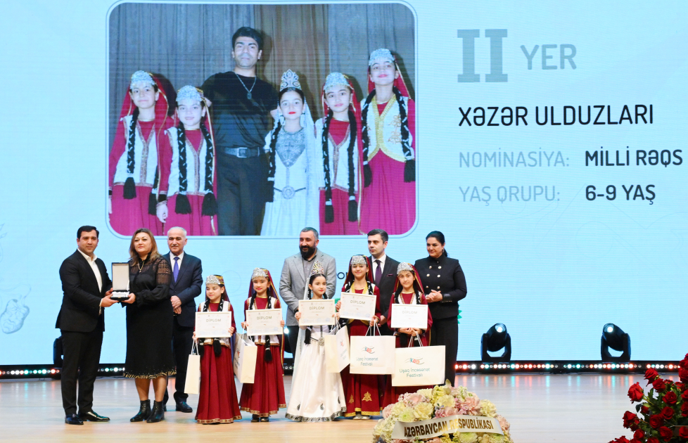 Leyla Əliyeva və Alena Əliyeva Uşaq İncəsənət Festivalının yekun mükafatlandırma mərasimində iştirak ediblər (FOTO)
