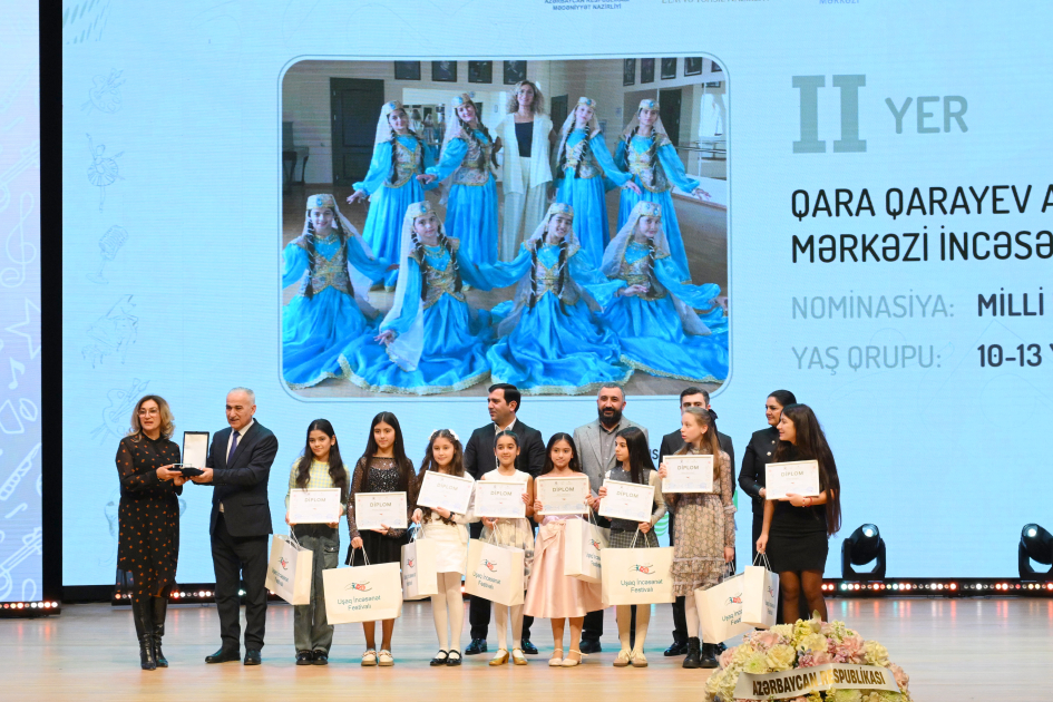 Leyla Əliyeva və Alena Əliyeva Uşaq İncəsənət Festivalının yekun mükafatlandırma mərasimində iştirak ediblər (FOTO)