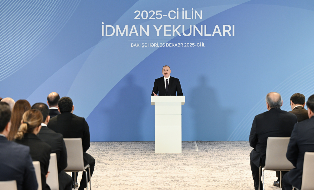 Prezident İlham Əliyev 2025-ci ilin idman yekunlarına həsr olunan mərasimdə iştirak edib (FOTO/VİDEO) (YENİLƏNİB)