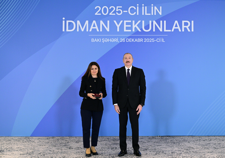 Prezident İlham Əliyev 2025-ci ilin idman yekunlarına həsr olunan mərasimdə iştirak edib (FOTO/VİDEO) (YENİLƏNİB)