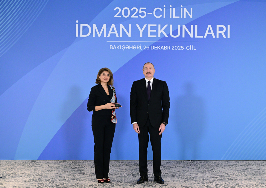 Prezident İlham Əliyev 2025-ci ilin idman yekunlarına həsr olunan mərasimdə iştirak edib (FOTO/VİDEO) (YENİLƏNİB)