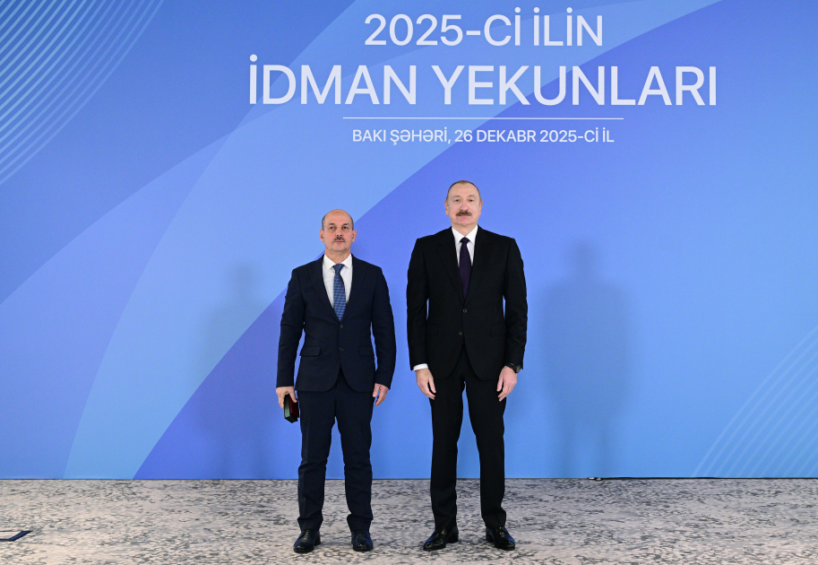 Prezident İlham Əliyev 2025-ci ilin idman yekunlarına həsr olunan mərasimdə iştirak edib (FOTO/VİDEO) (YENİLƏNİB)