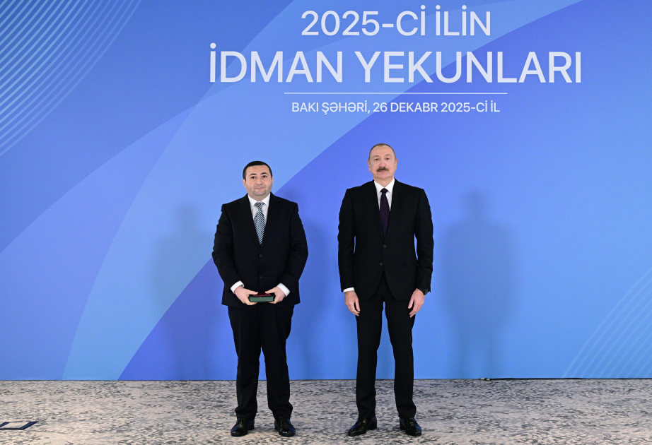 Prezident İlham Əliyev 2025-ci ilin idman yekunlarına həsr olunan mərasimdə iştirak edib (FOTO/VİDEO) (YENİLƏNİB)