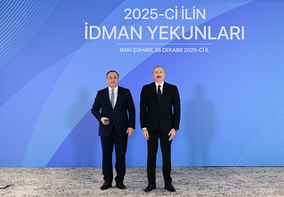 Prezident İlham Əliyev 2025-ci ilin idman yekunlarına həsr olunan mərasimdə iştirak edib (FOTO/VİDEO) (YENİLƏNİB)