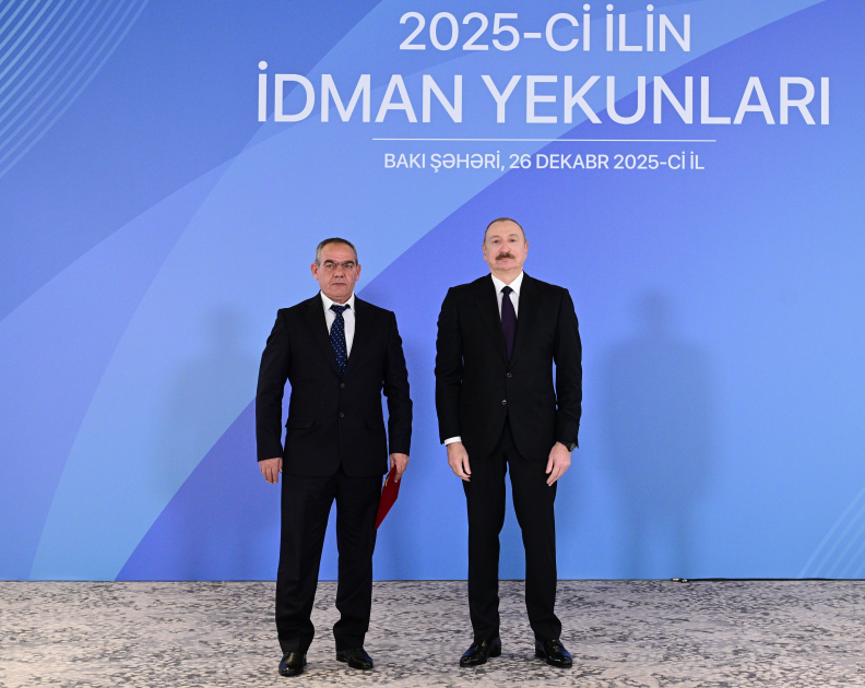 Prezident İlham Əliyev 2025-ci ilin idman yekunlarına həsr olunan mərasimdə iştirak edib (FOTO/VİDEO) (YENİLƏNİB)