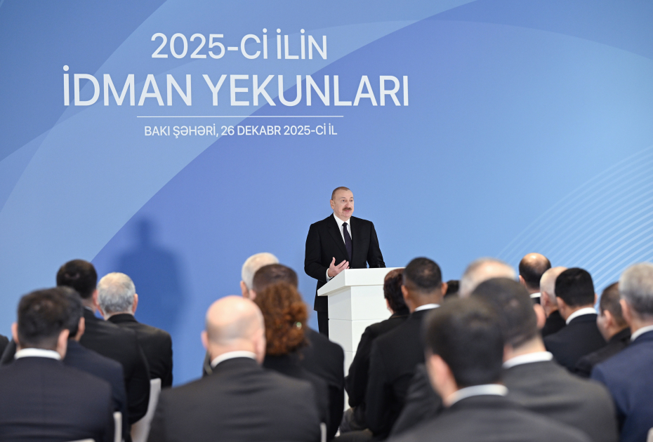 Prezident İlham Əliyev 2025-ci ilin idman yekunlarına həsr olunan mərasimdə iştirak edib (FOTO/VİDEO) (YENİLƏNİB)