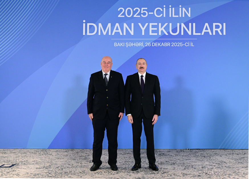 Prezident İlham Əliyev 2025-ci ilin idman yekunlarına həsr olunan mərasimdə iştirak edib (FOTO/VİDEO) (YENİLƏNİB)