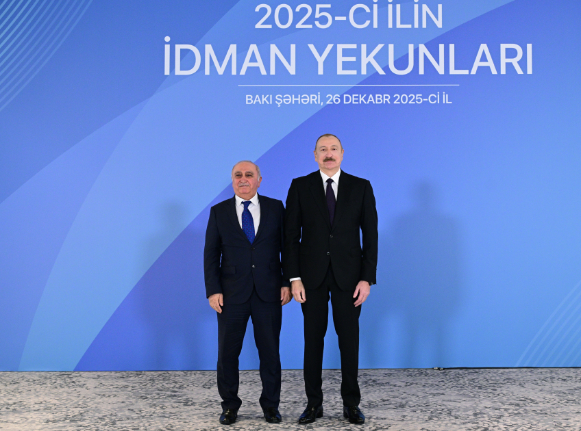 Prezident İlham Əliyev 2025-ci ilin idman yekunlarına həsr olunan mərasimdə iştirak edib (FOTO/VİDEO) (YENİLƏNİB)
