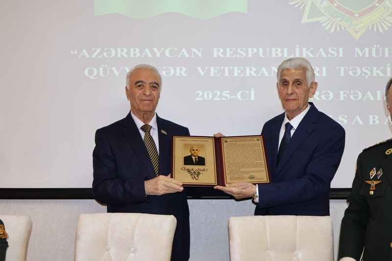 Müharibə, Əmək və Silahlı Qüvvələr Veteranları Təşkilatında hesabat yığıncağı keçirilib (FOTO)