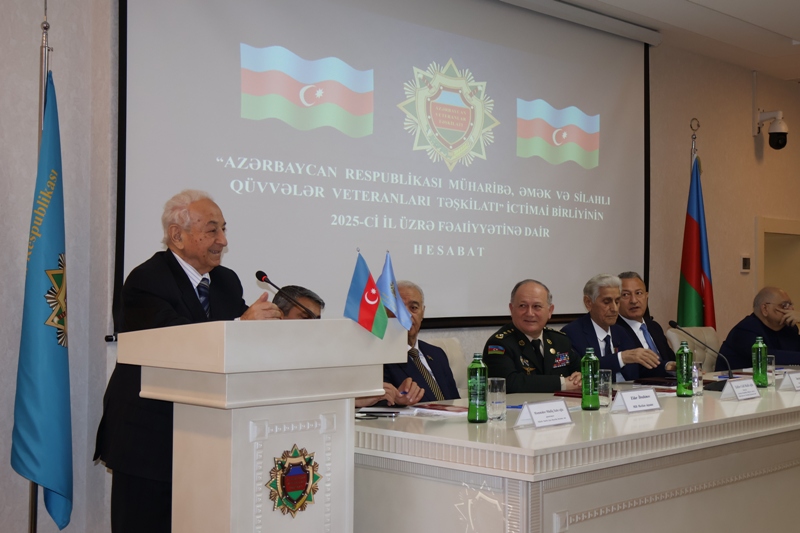 Müharibə, Əmək və Silahlı Qüvvələr Veteranları Təşkilatında hesabat yığıncağı keçirilib (FOTO)