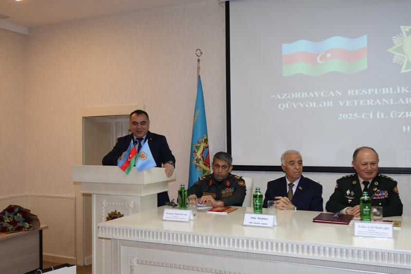 Müharibə, Əmək və Silahlı Qüvvələr Veteranları Təşkilatında hesabat yığıncağı keçirilib (FOTO)