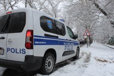 DİN əməkdaşları hava şəraiti ilə əlaqədar gücləndirilmiş rejimdə xidmət aparırlar (FOTO)