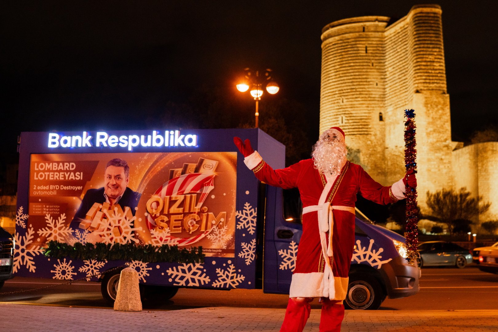 Şaxta Baba da Bank Respublika-dan hədiyyə qazanmağa tələsir (FOTO)