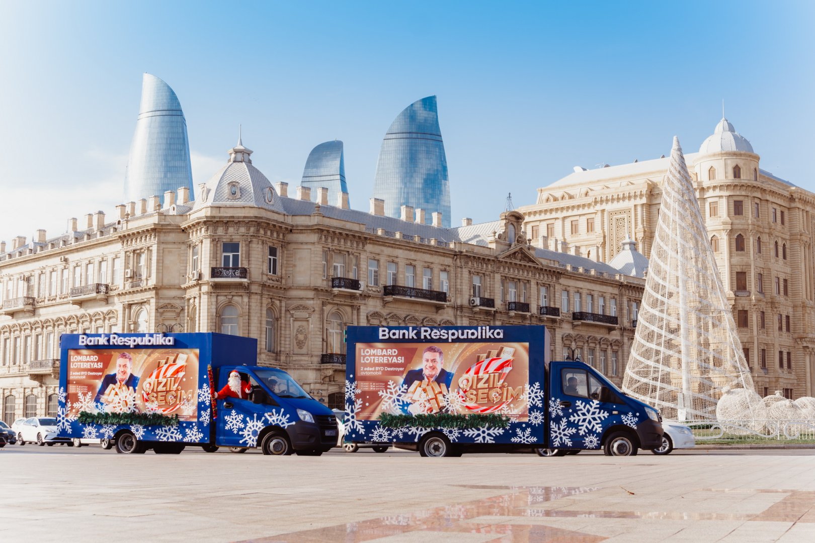 Şaxta Baba da Bank Respublika-dan hədiyyə qazanmağa tələsir (FOTO)