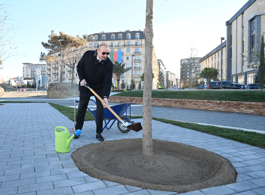 Prezident İlham Əliyev və Birinci xanım Mehriban Əliyeva “Bakı Ağ Şəhər”də olublar (FOTO) (YENİLƏNİB)