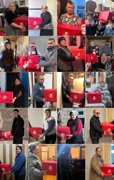 Heydər Əliyev Fondunun vitse-prezidenti Leyla Əliyevanın təşəbbüsü ilə “Bizim mətbəx” layihəsi çərçivəsində aztəminatlı ailələrə bayram sovqatları çatdırılıb (FOTO)