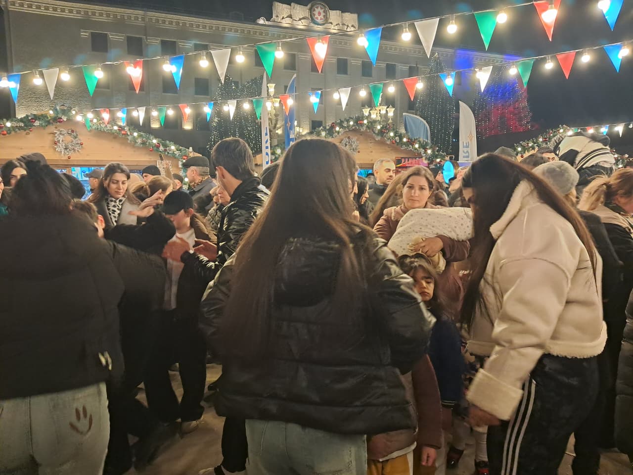 Xankəndidə bayram atəşfəşanlığı keçirilib (FOTO/VİDEO)