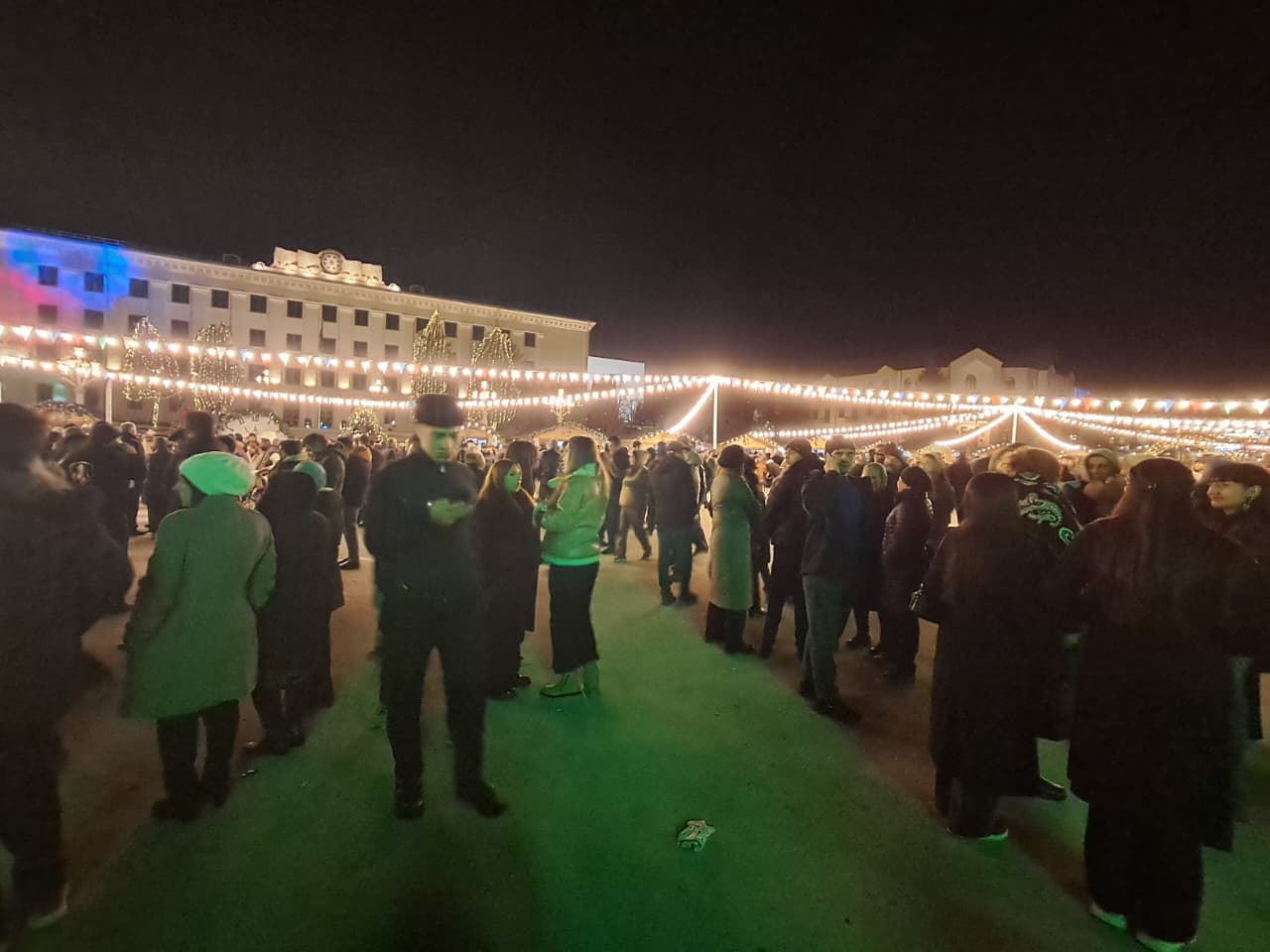 Xankəndidə bayram atəşfəşanlığı keçirilib (FOTO/VİDEO)