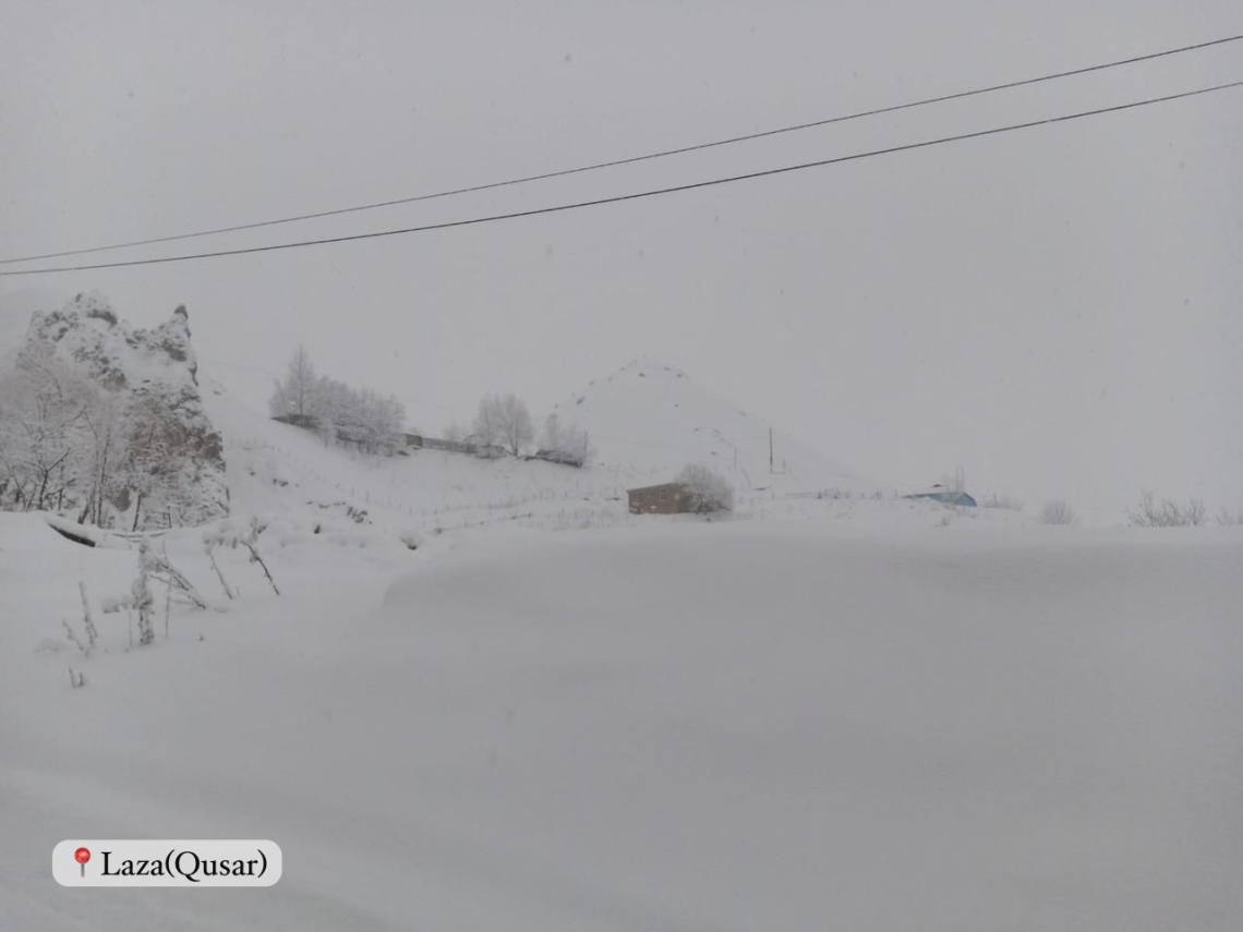 Rayonlara qar yağır - FAKTİKİ HAVA (FOTO)