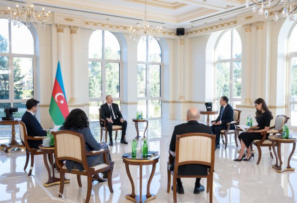 Prezident İlham Əliyev yerli televiziya kanallarına müsahibə verib (FOTO/VİDEO) (YENİLƏNİB)