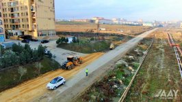 Masazırda 2 kilometrlik avtomobil yolunda əsaslı təmir işləri aparılır (FOTO)