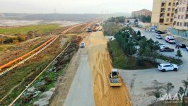 Masazırda 2 kilometrlik avtomobil yolunda əsaslı təmir işləri aparılır (FOTO)