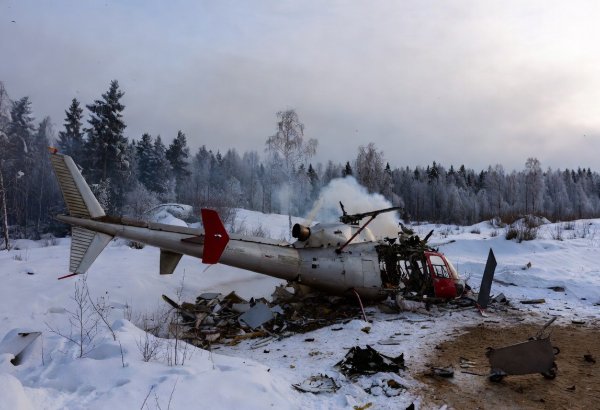 Rusiyada helikopter qəzasında ölənlərin sayı 2 nəfərə çatıb (YENİLƏNİB)