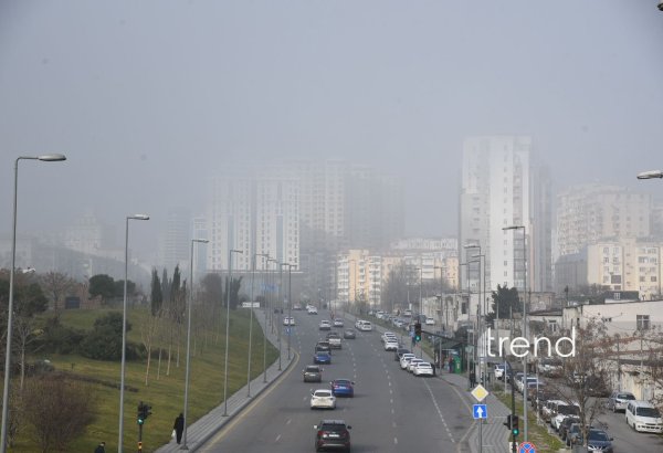 Bakıda və Abşeron yarımadasının bəzi yerlərində duman müşahidə olunur