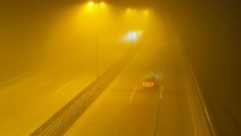 Duman səbəbindən bir sıra yollarda sürət həddi endirilib (FOTO)