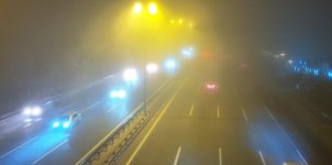 Duman səbəbindən bir sıra yollarda sürət həddi endirilib (FOTO)